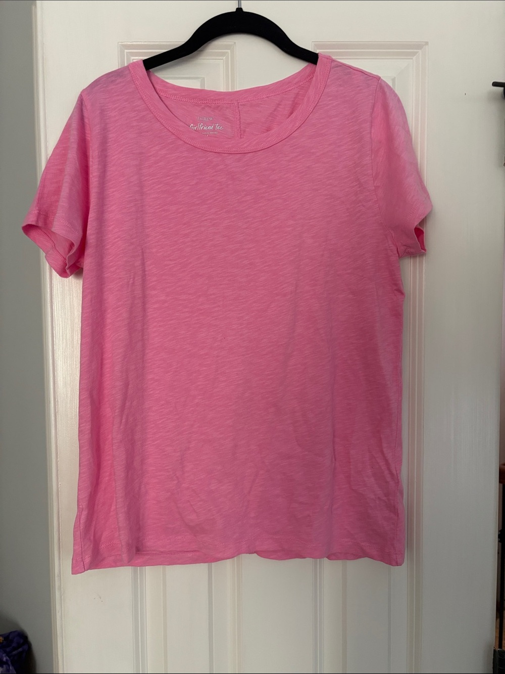 Jcrew Pink Women's Classic girlfriend tee